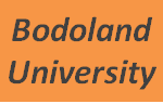 Bodoland University MSc Admission 2019-20 Bodoland University Application Form Admission Procedure